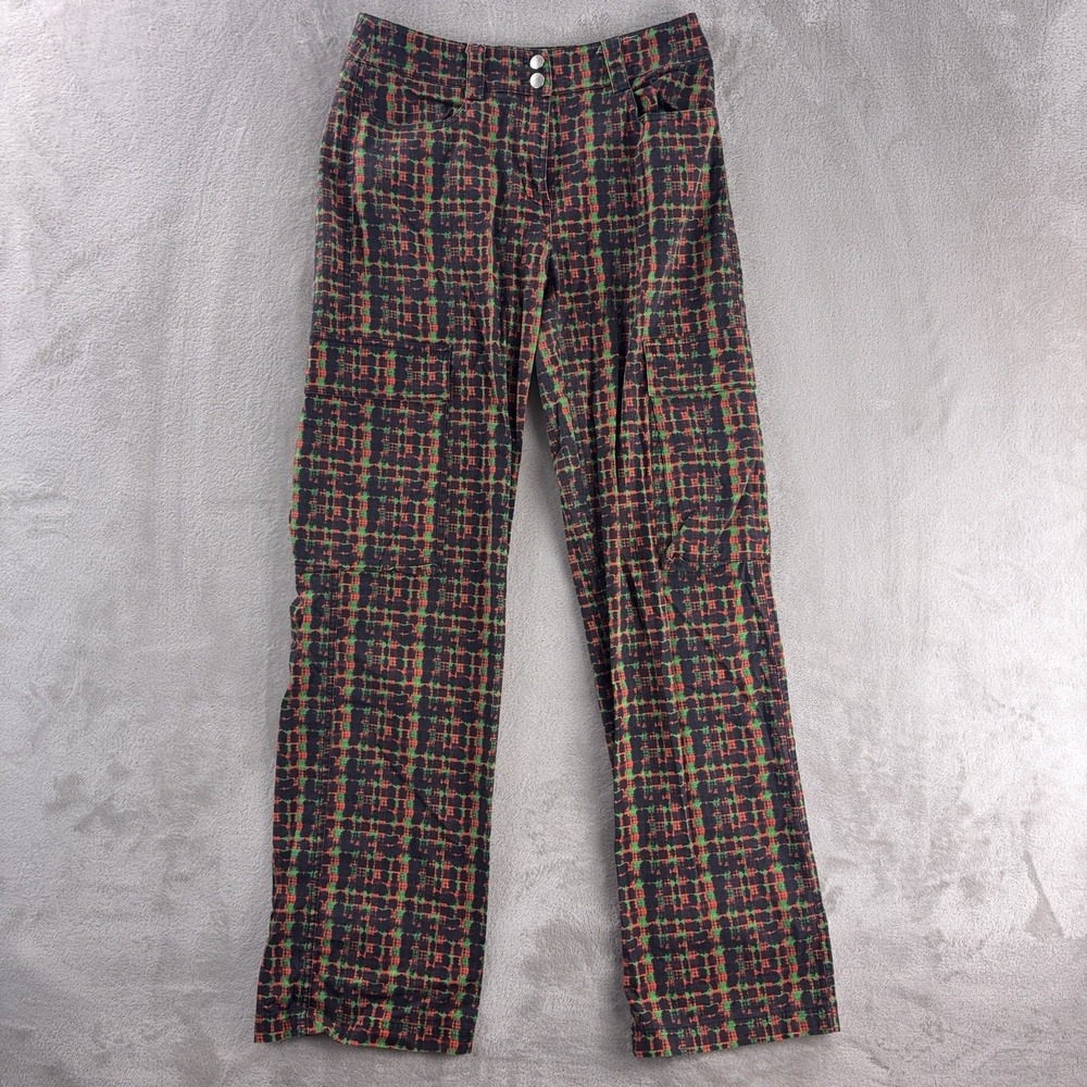 I.AM.GIA Dante Pants Womens Size Small‎ Multicolor Plaid Straight Leg Y2K